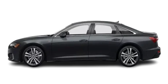 Audi A6 for RideMateUK Transfers Dark gray Audi A6, a premium option for RideMateUK's transportation services.